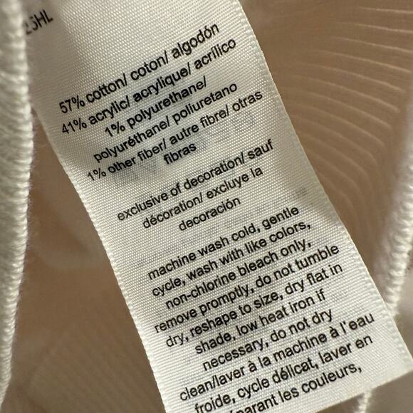 Tommy Hilfiger Sweater Size XXL 2XL White V-Neck Cotton Blend Striped - Picture 5 of 7